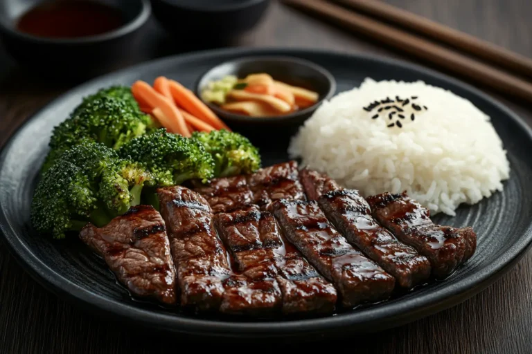 A Plate of Beef Teryaki