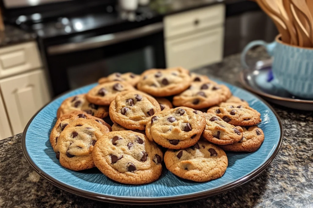 Baking chocolate chip cookies
