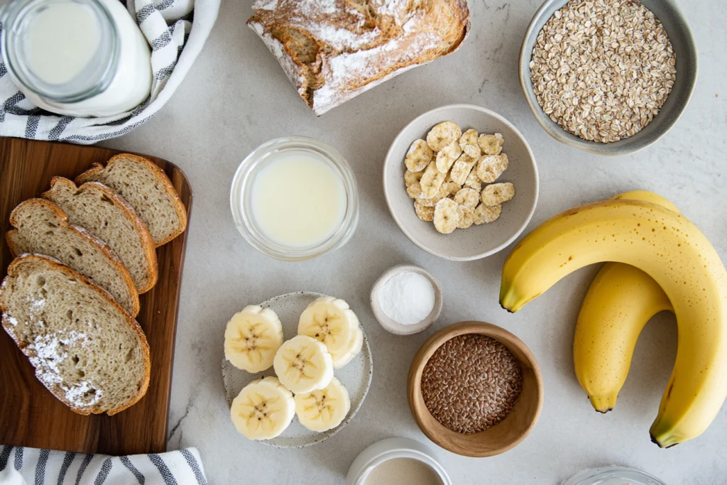 ingredients for making egg free french toast