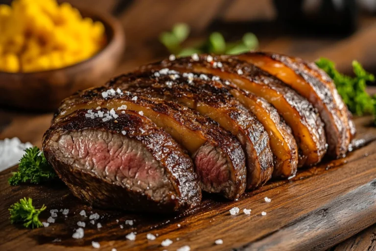 Picanha steak grilled