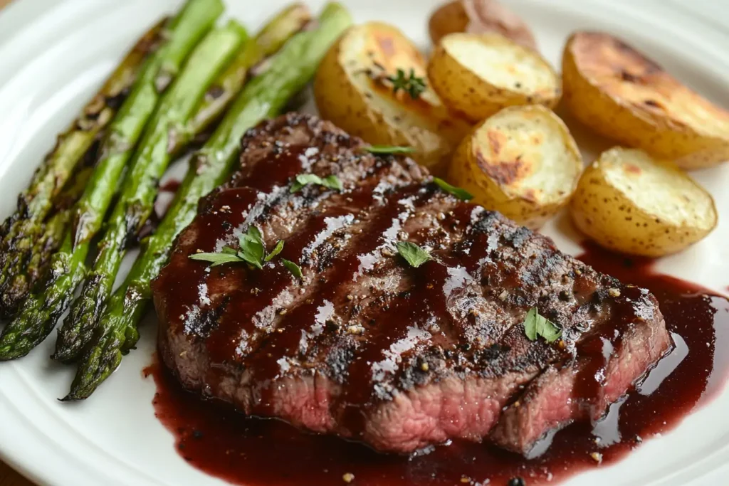 Bavette Steak on Plate